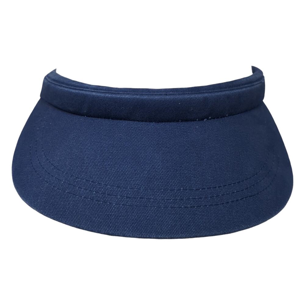 Joe Boxer Clip On Sun Visor Hat Blue One Size Solid Outdoor Blank
